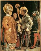 Matthias  Grunewald Meeting of St Erasm and St Maurice oil painting